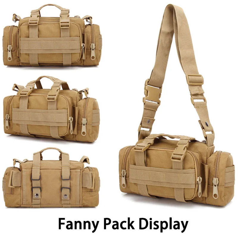 55L Camping Tactical Backpack — Camouflage view 3