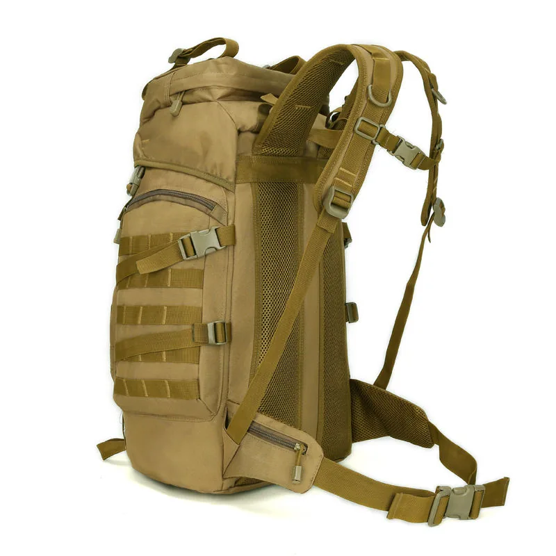 50L MOLLE Tactical Backpack — Black view 2