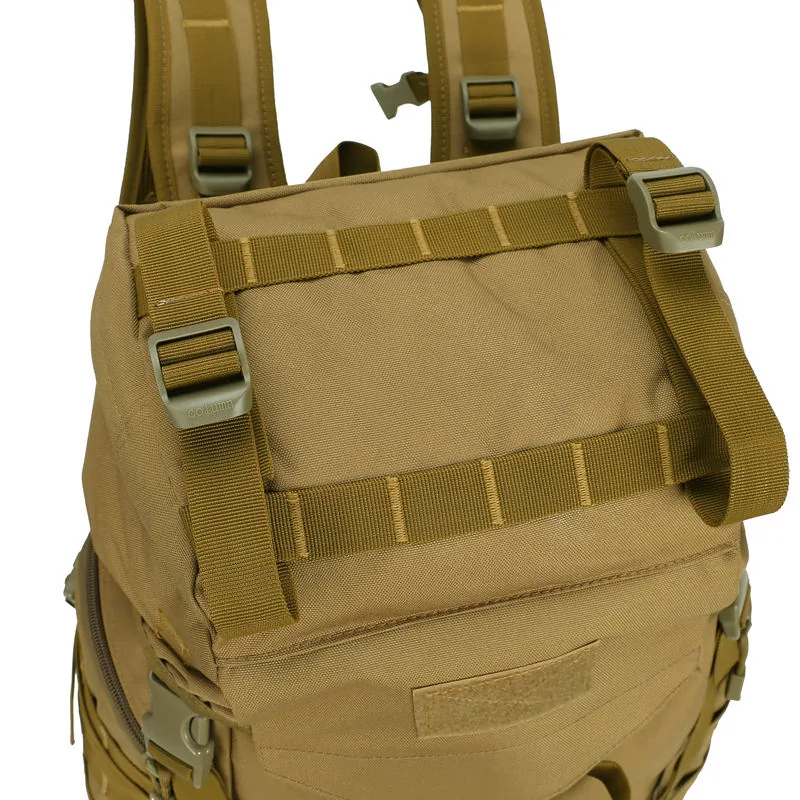 50L MOLLE Tactical Backpack — Black view 3