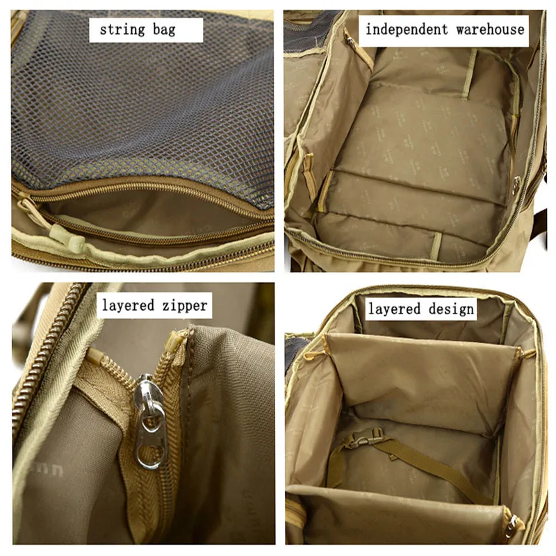 60L Waterproof Large Rucksack — Black view 3