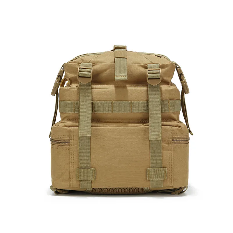 50L Assault Pack MOLLE Tactical Backpack — Coyote view 5