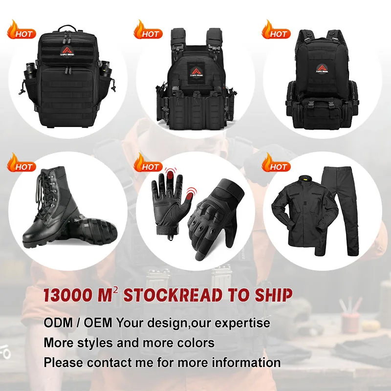 2025 45L MOLLE Tactical Backpack — Black view 4