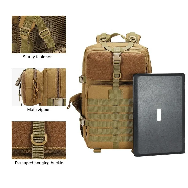 45L MOLLE System Rucksack — Black view 3