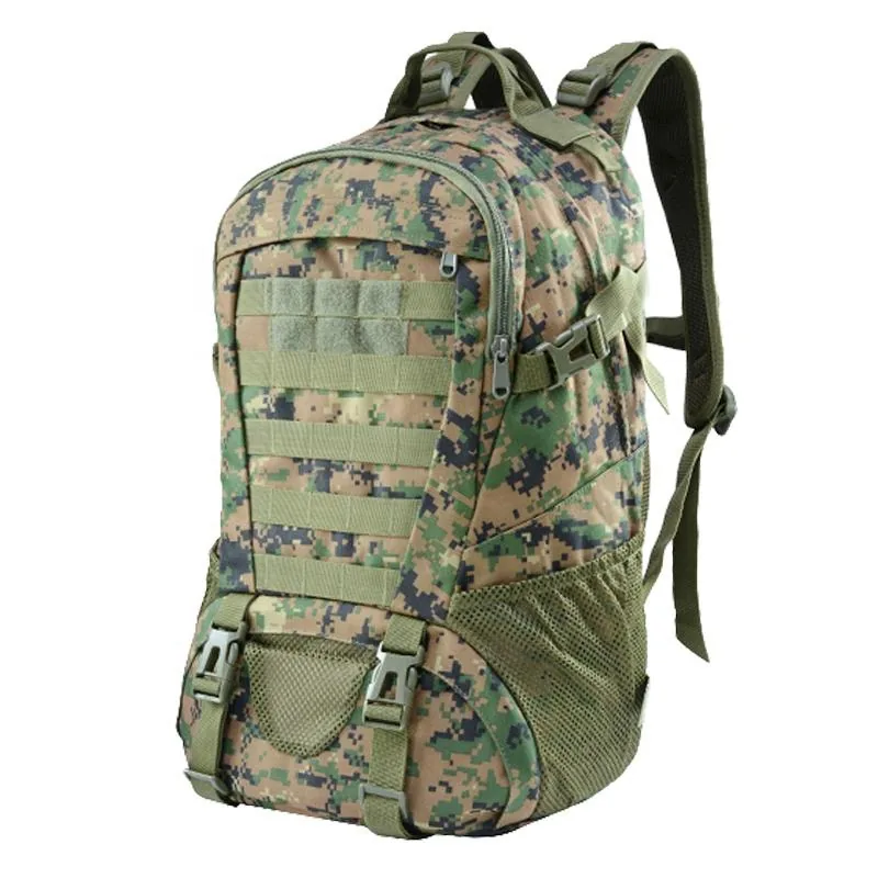 900D Waterproof Camouflage Backpack — Black view 6