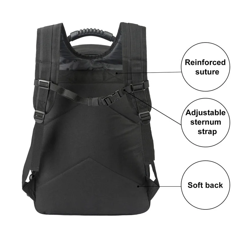 Sport Outdoor Hiking Backpack 64L — Black view 4
