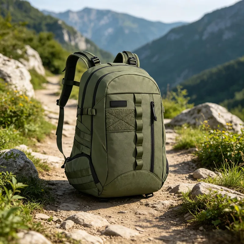 30L MOLLE Assault Pack 3-Day Emergency Bug Out Bag — Green view 2