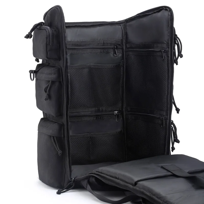 Mountaineering 50L Tactical Laptop Backpack — Black view 2