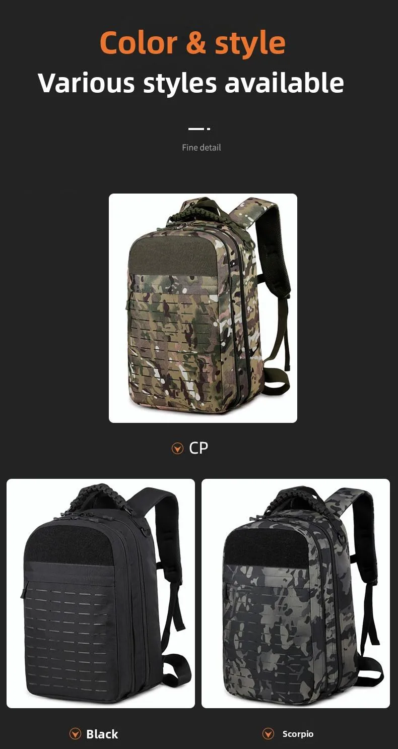 Multi-functional Camouflage Outdoor Backpack 20L — Army Green view 2