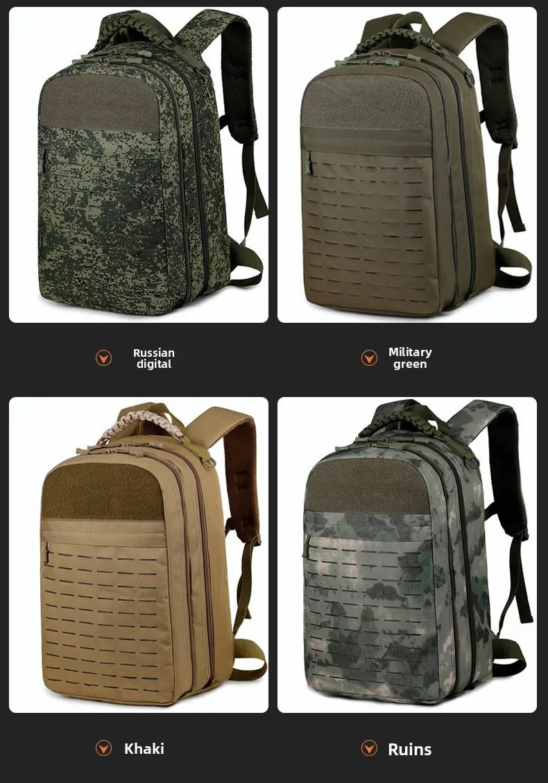 Multi-functional Camouflage Outdoor Backpack 20L — Army Green view 3