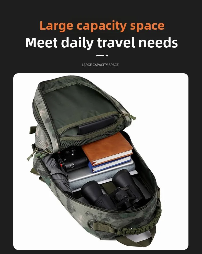 Multi-functional Camouflage Outdoor Backpack 20L — Army Green view 5