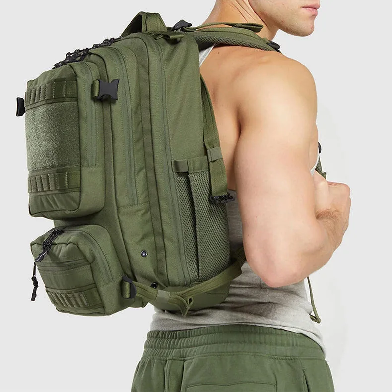 Customizable Sports Tactical Backpack 36L — Army Green view 2