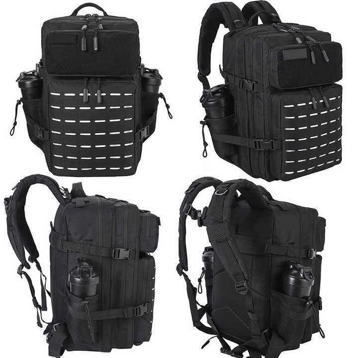 Factory Direct Unisex Outdoor Backpack 35L — Black view 2