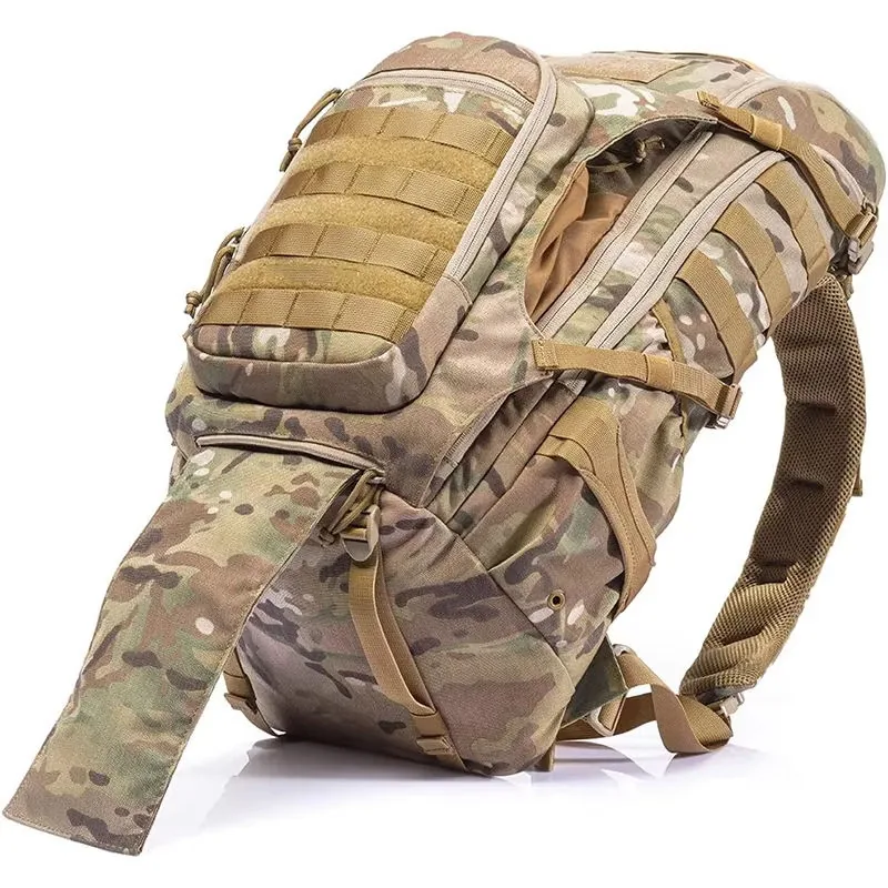 Large Waterproof Tactical Hiking Backpack — Black view 3