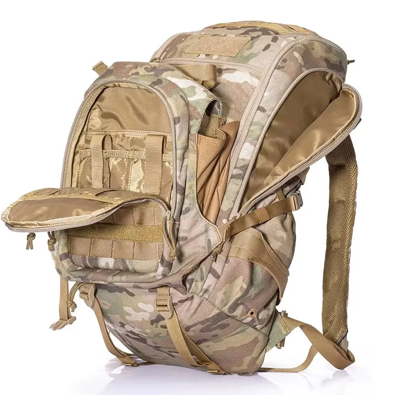 Large Waterproof Tactical Hiking Backpack — Black view 4