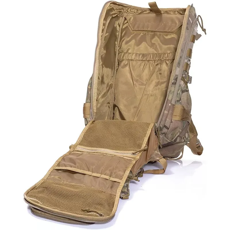 Large Waterproof Tactical Hiking Backpack — Black view 6