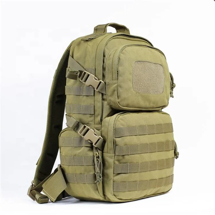 25L 3D MOLLE Tactical Backpack — Dark Khaki view 3