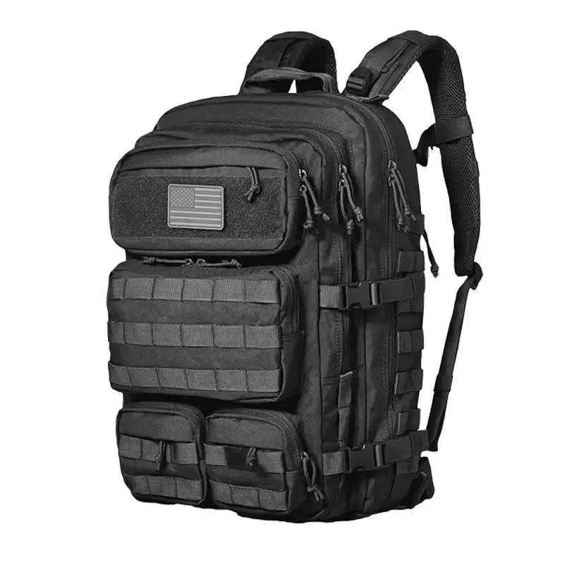 Heavy Duty Lightweight Oxford Backpack — Black — Tactical Packs & Bags