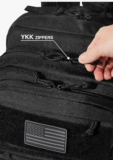 Heavy Duty Lightweight Oxford Backpack — Black view 3