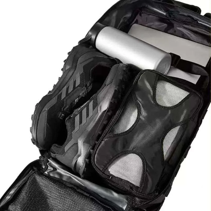 Heavy Duty Lightweight Oxford Backpack — Black view 4