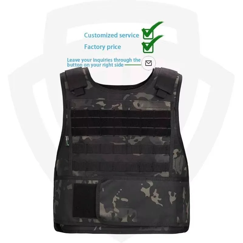 Tactical Camouflage Plate Carrier Vest — Woodland — Tactical Vests & Chest Rigs