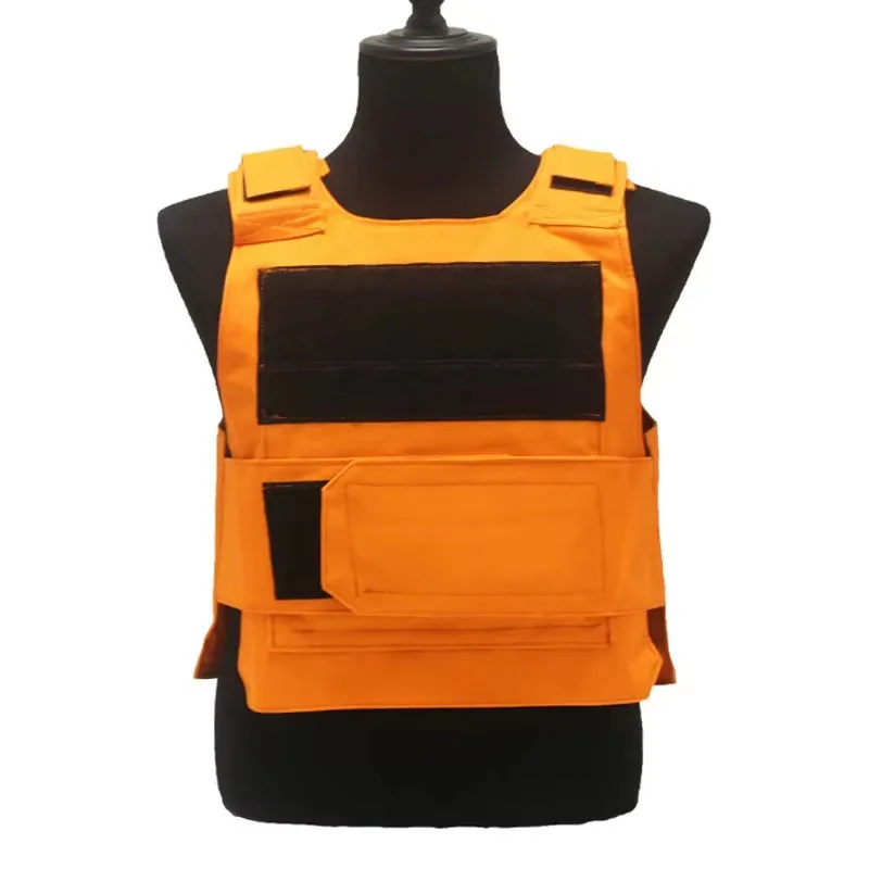 Airsoft Safety Vest with Reflective Strips — Black view 2