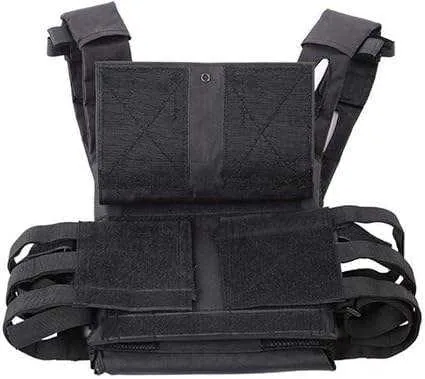 Lightweight Tactical Vest with Multiple Pockets — Black view 5