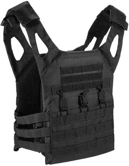 Lightweight Tactical Vest with Multiple Pockets — Black view 6