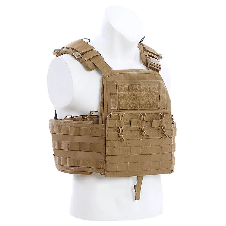 Tactical Hunting Vest with Plate Carrier — Woodland view 5
