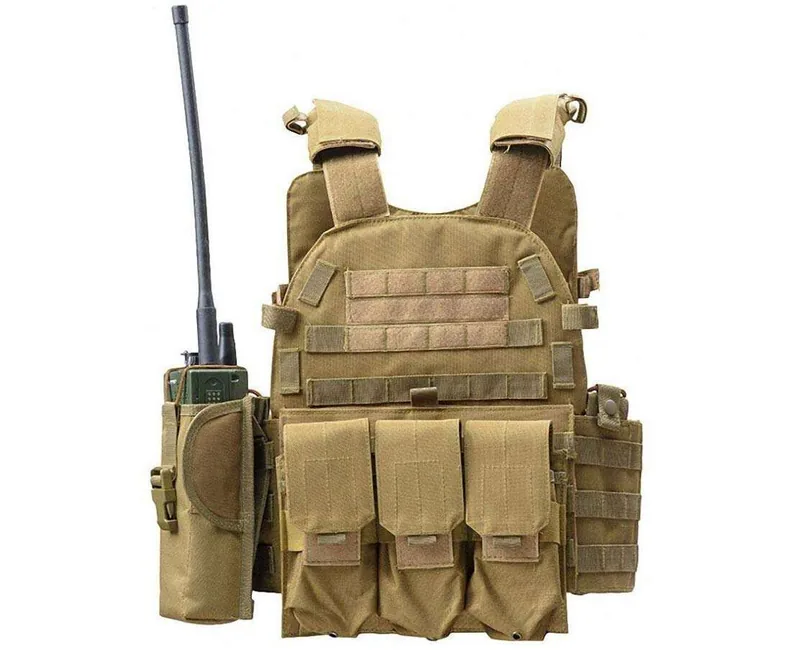 SWAT-Style Airsoft Paintball Tactical Vest — Black — Tactical Vests & Chest Rigs