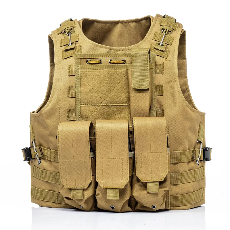 SWAT-Style Airsoft Paintball Tactical Vest — Black view 2