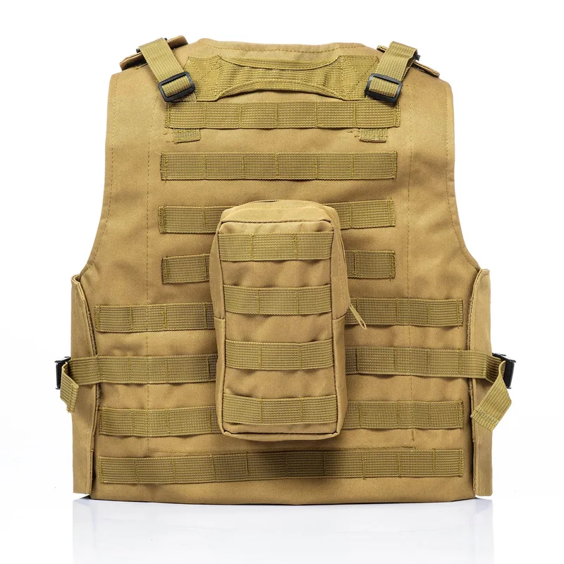 SWAT-Style Airsoft Paintball Tactical Vest — Black view 3