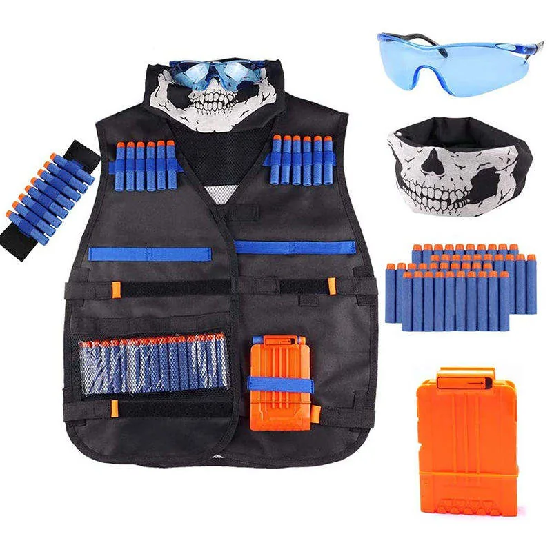 Kids Tactical Vest Kit for Airsoft — Black — Tactical Vests & Chest Rigs