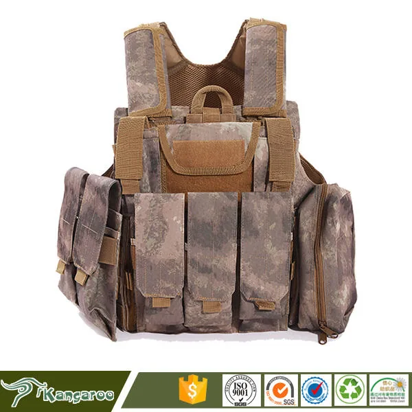 Outdoor Recreation Airsoft Game Plate Carrier — Black — Tactical Vests & Chest Rigs