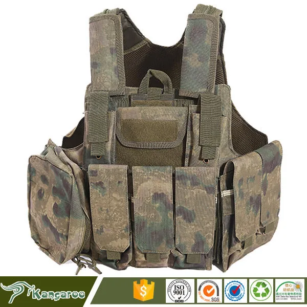 Outdoor Recreation Airsoft Game Plate Carrier — Black view 2