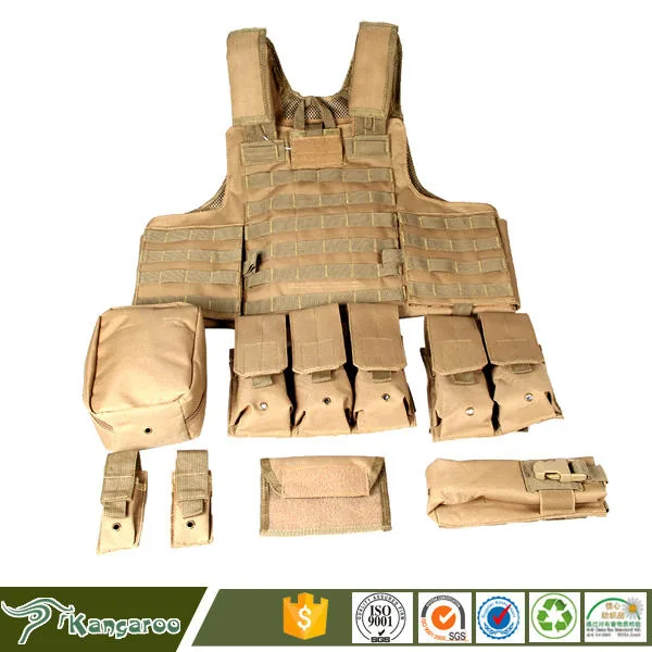 Outdoor Recreation Airsoft Game Plate Carrier — Black view 3