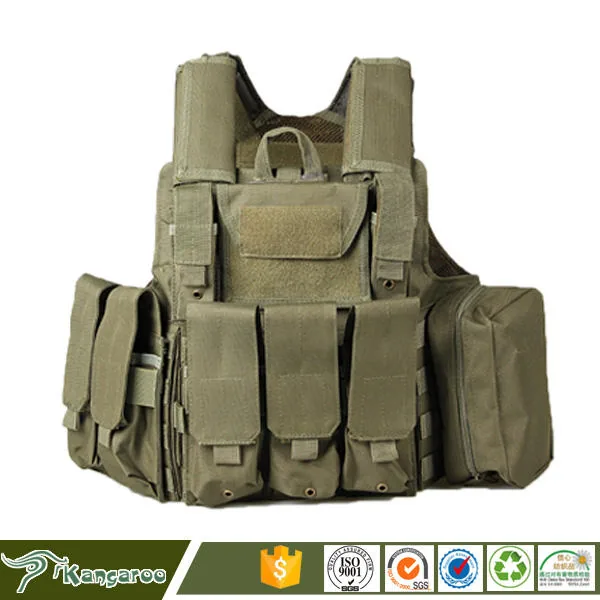 Outdoor Recreation Airsoft Game Plate Carrier — Black view 5