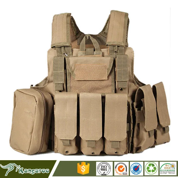 Outdoor Recreation Airsoft Game Plate Carrier — Black view 6