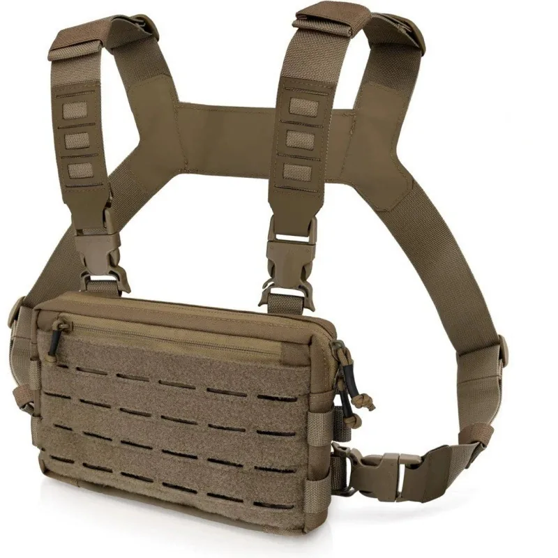 Multi-Functional Tactical Vest Bag Zipper — Black — Tactical Vests & Chest Rigs