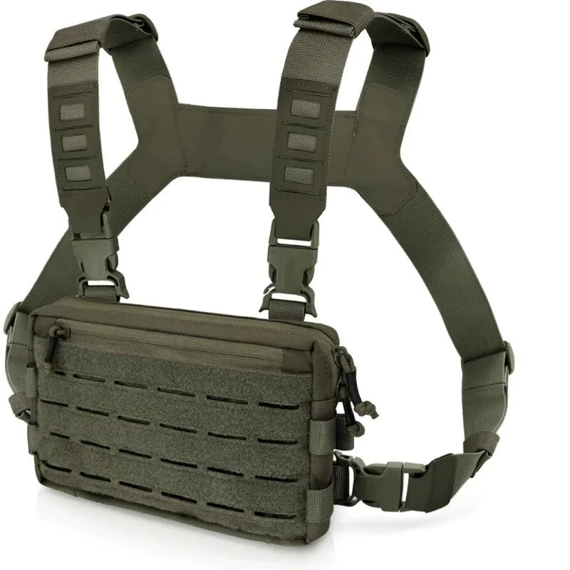 Multi-Functional Tactical Vest Bag Zipper — Black view 2