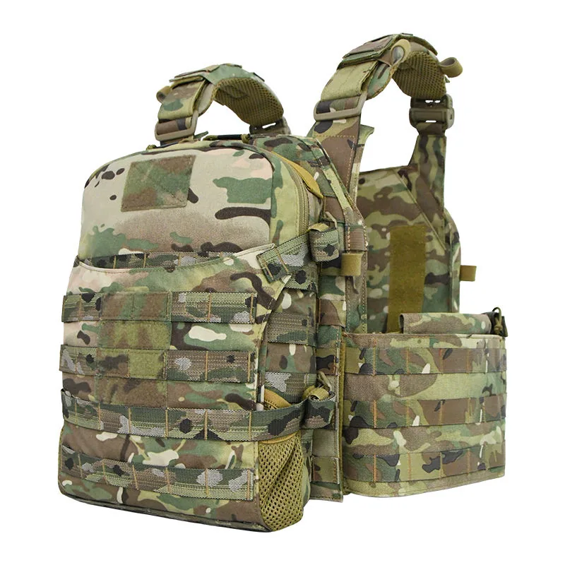 500D Nylon Camo Tactical Vest w/ 3L Reservoir — Camo — Tactical Vests & Chest Rigs