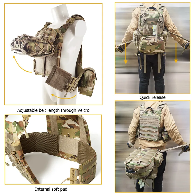 OCP Camo Modular Vest System 3-Day Pack — OCP view 6