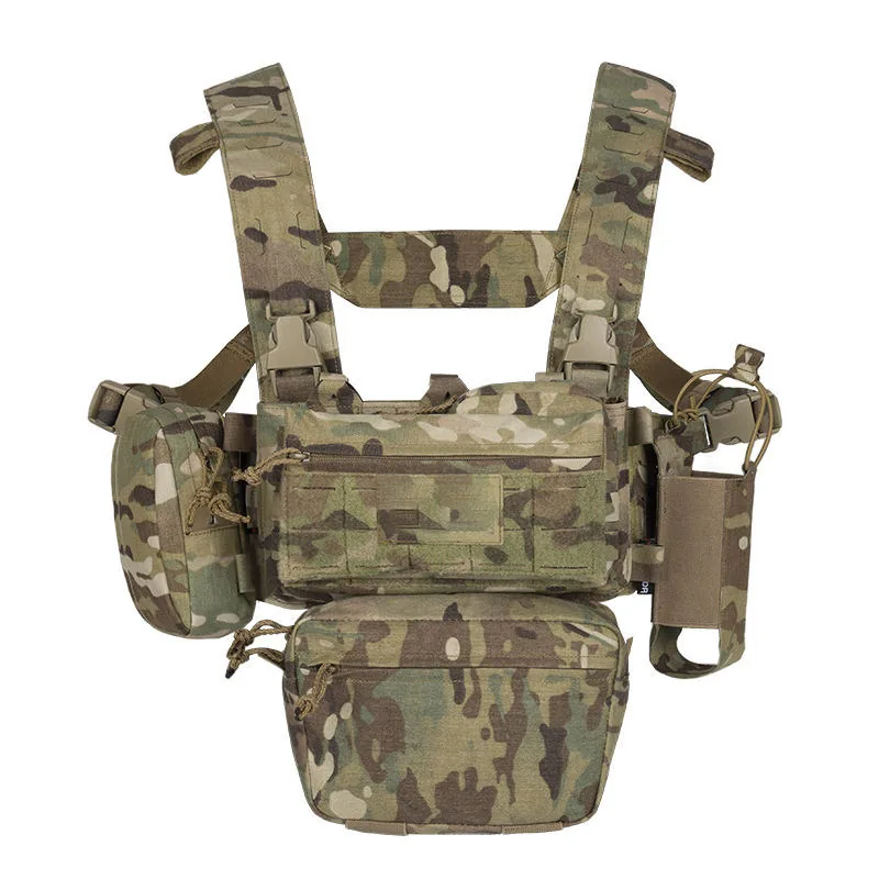 Lightweight Outdoor Nylon Tactical Vest — Black — Tactical Vests & Chest Rigs