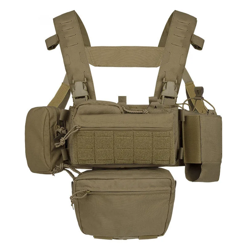 Lightweight Outdoor Nylon Tactical Vest — Black view 3