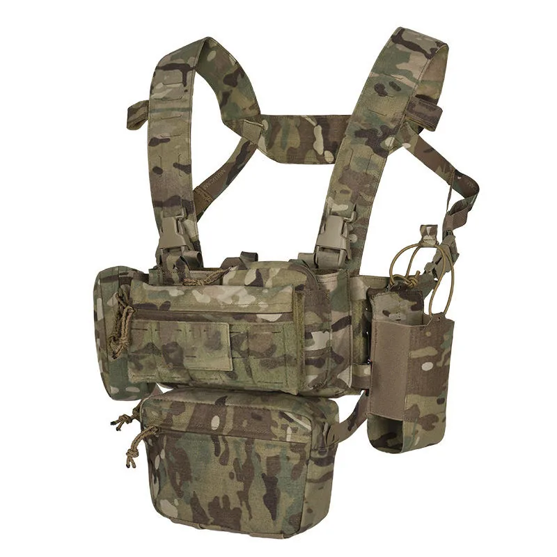 Lightweight Outdoor Nylon Tactical Vest — Black view 4