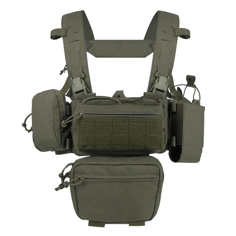 Lightweight Outdoor Nylon Tactical Vest — Black view 5