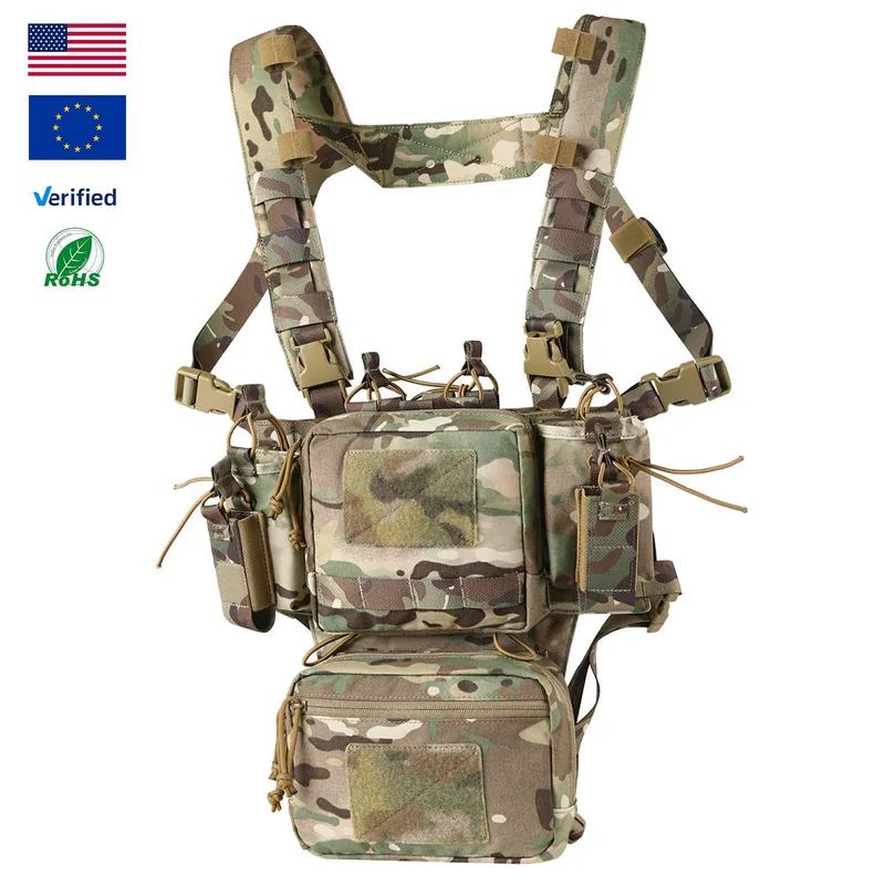 Tactical Rapid Combat Security Vest Bag — Black — Tactical Vests & Chest Rigs