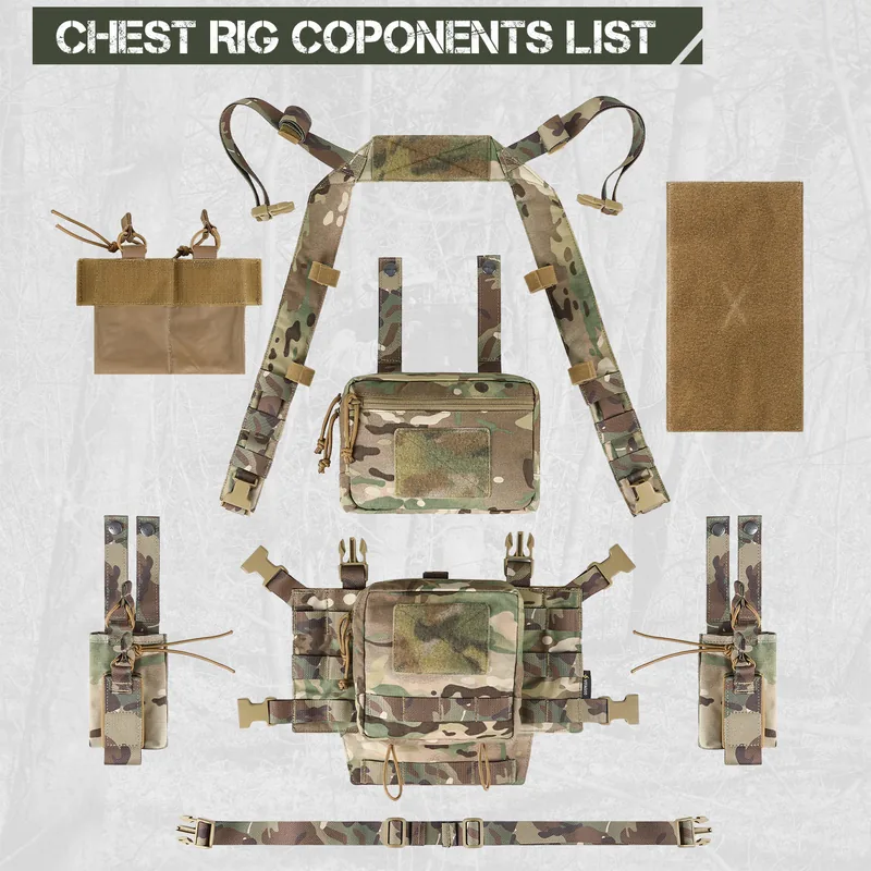 Tactical Rapid Combat Security Vest Bag — Black view 2
