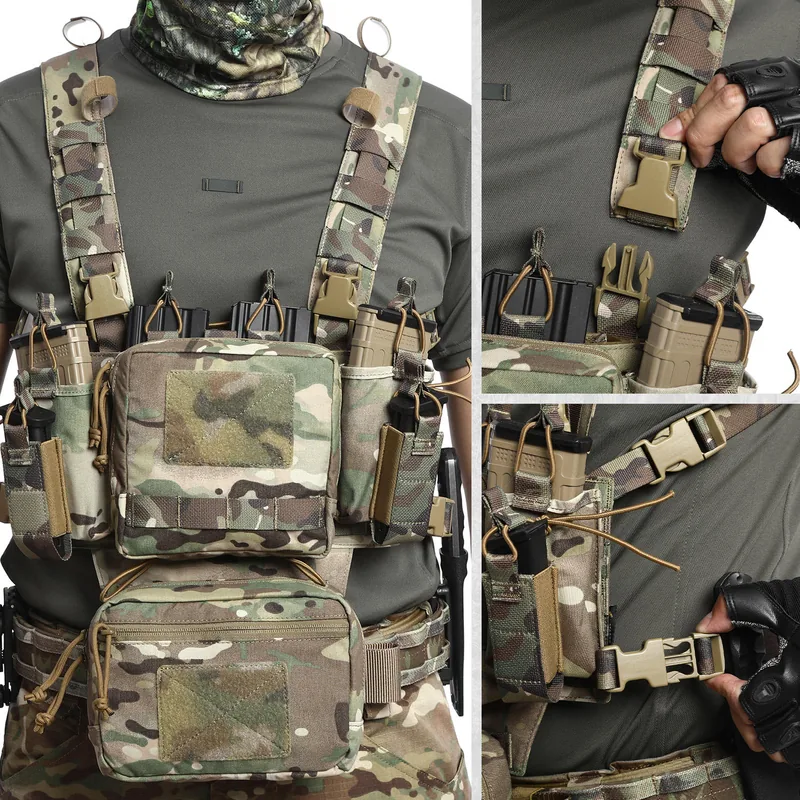 Tactical Rapid Combat Security Vest Bag — Black view 5