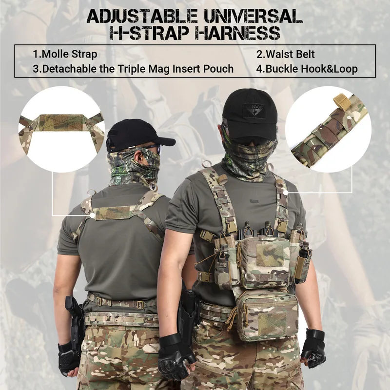 Tactical Rapid Combat Security Vest Bag — Black view 6