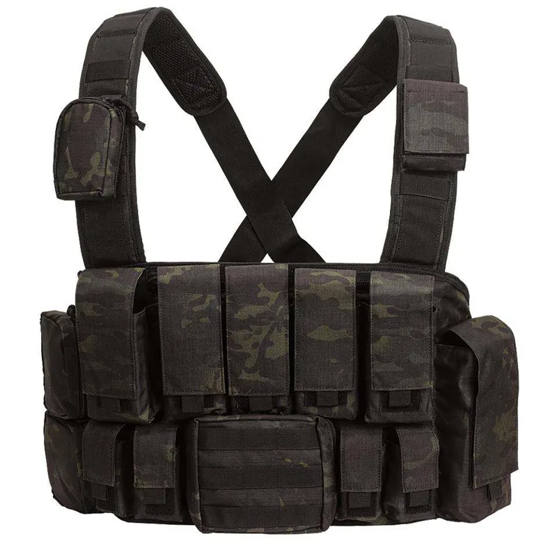 Modular Assault Chest Rig With Pouches — Coyote view 6